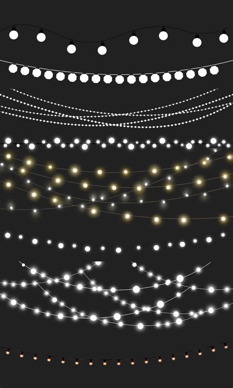 String Lights Clipart Fairy Lights Clip Art Party Lights - Etsy