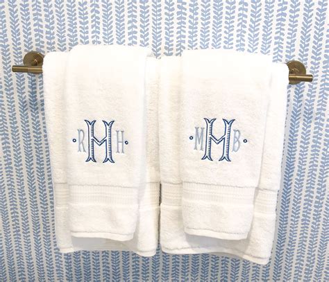 monogrammed towels in 2020 | Monogrammed bathroom, Monogram towels, Monogrammed bath towels