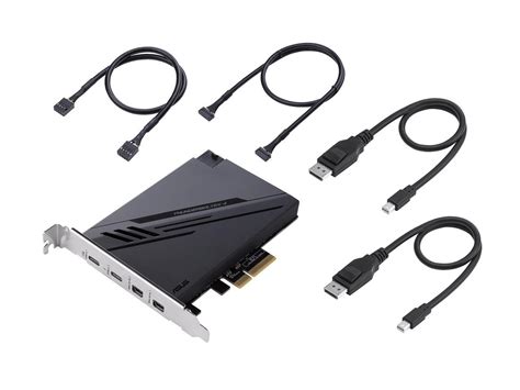 ASUS ThunderboltEX 4 with Intel Thunderbolt 4 JHL 8540 Controller, 2 USB Type-C ports, up to ...