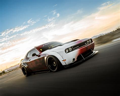 Unique Red and White Graphics Spotted on Dodge Challenger SRT — CARiD.com Gallery