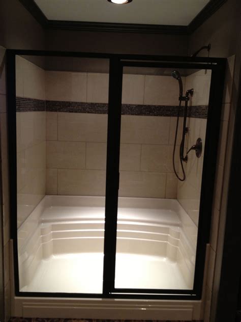 5060 Lola 60 x 48 One Seat Shower Pan - Baymont Bathware