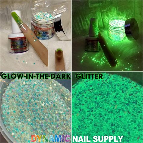 Glow In The Dark Glitter - Raw glitters or Ready-mixed with acrylic – Dynamic Nail Supply