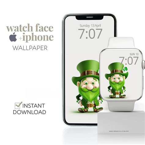 St Patricks Day Apple Watch Face & Phone Wallpaper Designs 2023 – Vanco Design Co ⦙ Online Shop