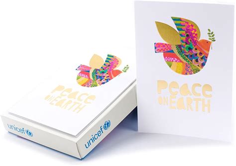 Hallmark UNICEF Boxed Christmas Cards, Peace On Earth Dove (12 Cards ...