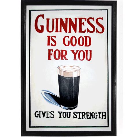 Vintage Guinness Gives You Strength Ad Poster | Guinness, Beer advertising, Guinness beer