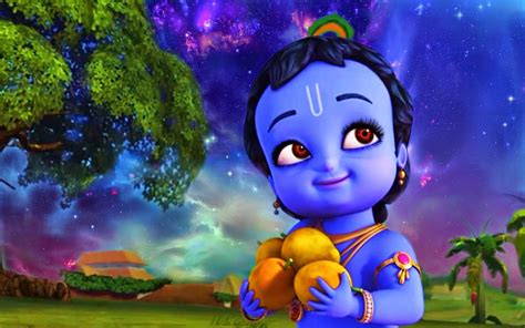 Cartoon Krishna Wallpapers - Wallpaper Cave