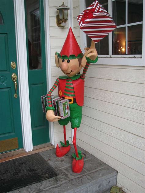 Santa's Elves Yard Display | Elf christmas decorations, Candy christmas ...