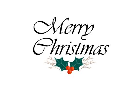 Merry Christmas Text Vector Graphic by dgkartt · Creative Fabrica