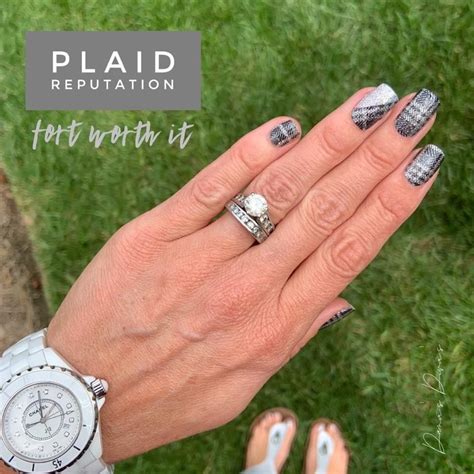 Plaid reputation | Color street nails, Color street, Nail color combos