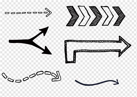 Varias flechas y líneas de puntos., linea punteada, línea divisoria, apartado png | PNGWing