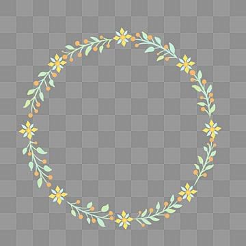 Simple Flower Border Clip Art