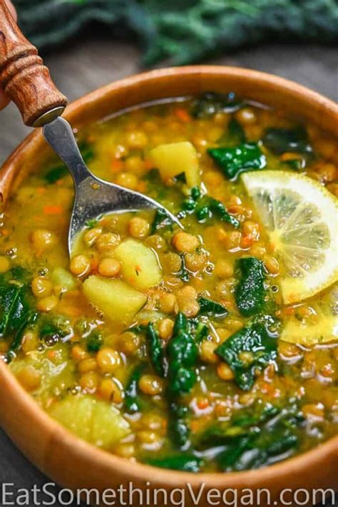 Easy Lemon Lentil Soup - Eat Something Vegan