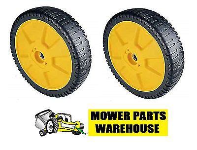 (2) REPL JOHN DEERE PUSH MOWER WHEELS AM115138 12SB 14SB 14SE 14PB JE75 JX75 | eBay