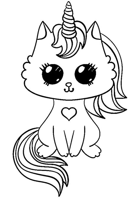 Hello Kitty Unicorn Coloring Page - subeloa11