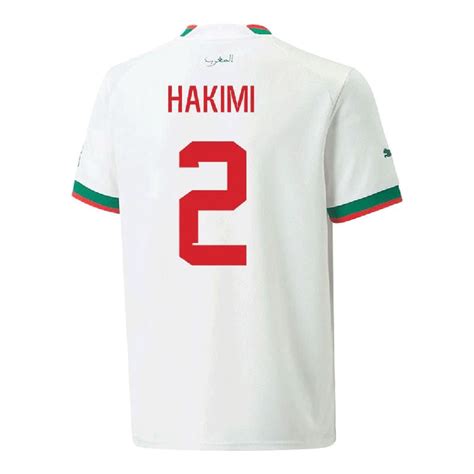 2022 Morocco HAKIMI #2 Away Soccer Jersey - Team Soccer Jerseys