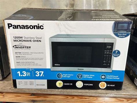 Panasonic 1200w Inverter Countertop Microwave Oven - NW Asset Services