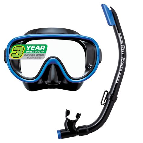 Reef Tourer Adult Single-Window Mask & Snorkel Combo Set - Walmart.com ...