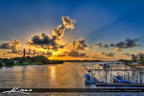 Sunrise Jupiter Inlet Lighthouse Florida | HDR Photography by Captain Kimo