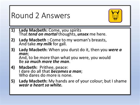 Macbeth Quotes | Teaching Resources