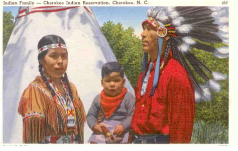 Cherokee, Indian Family – Global Postcard Sales