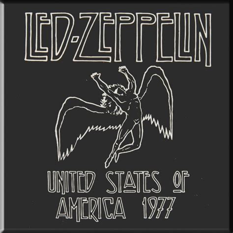 Led Zeppelin 1977 USA Tour Magnet | Logos de bandas, Imagenes de rock ...