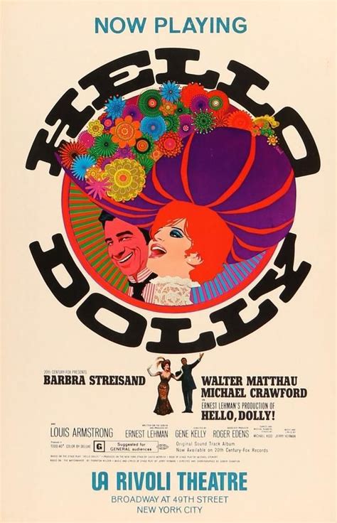 Hello, Dolly! (1969) | Broadway posters, Movie posters, Movie posters ...