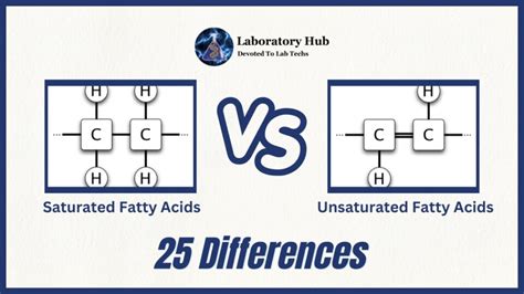 Saturated vs Unsaturated fatty acids- 25 Differences