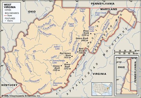 West Virginia: mountains -- Kids Encyclopedia | Children's Homework ...