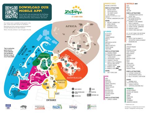 Tampa's Lowry Park Zoo Map and Brochure (2020 - 2024) | ThemeParkBrochures.net