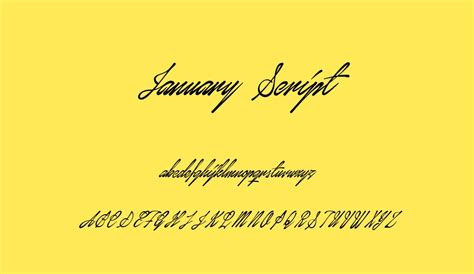 January Script font - January Script font download