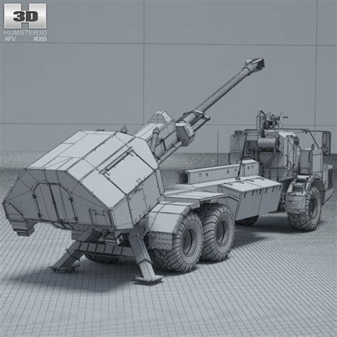 Archer Artillery System 3D model - Military on Hum3D