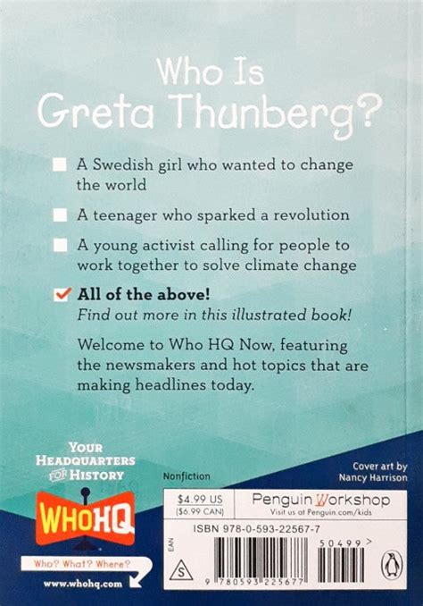 Who Is Greta Thunberg – Books and You