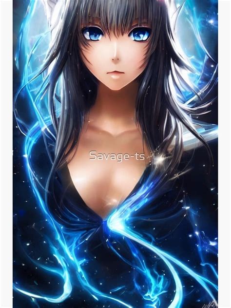 "Anime Lightning Girl" Poster for Sale by Savage-ts | Redbubble