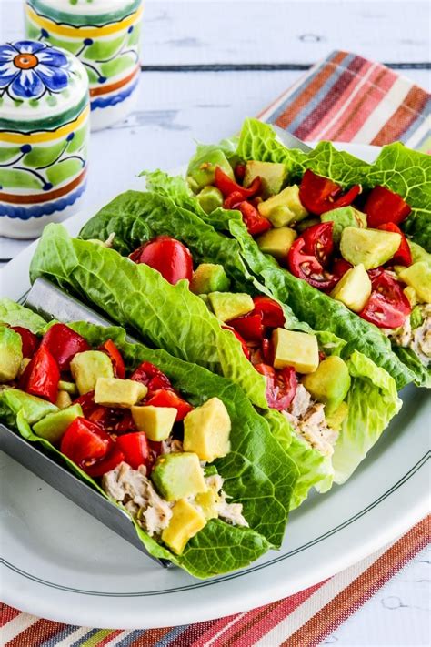 Wraps de ensalada de atún y lechuga - Kalyn's Kitchen - los cupcakes de jujo