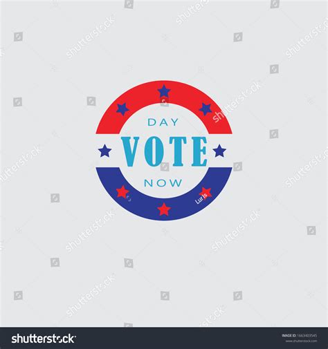 Emblem American Election Day Vector Logo Stock Vector (Royalty Free ...