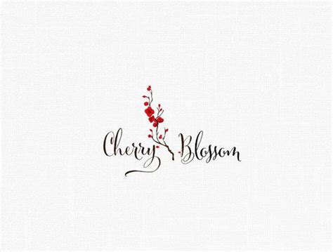 Custom Cherry Blossom Logo Design / Photography logo | Photography logo design, Photography ...