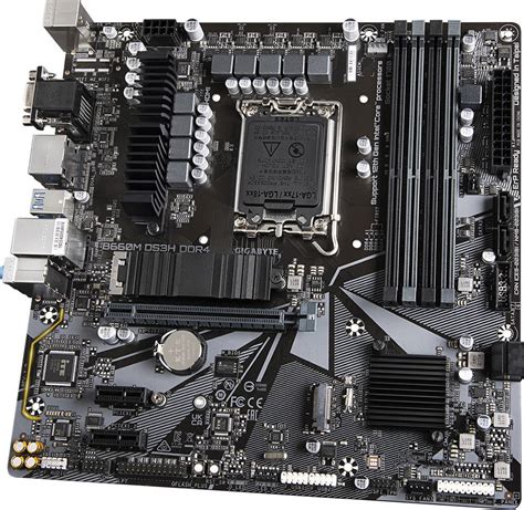 Gigabyte B660M DS3H DDR4 Rev 1.0 Micro ATX Motherboard, LGA 1700, B660 Chipset, 2 x PCIe 4.0 M.2 ...