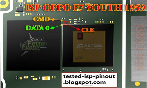 OPPO F7 YOUTH CPH1859 EMMC ISP Pinout Download for flashing and unlocking