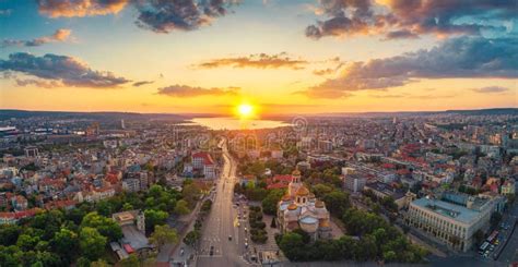 The Cathedral of the Assumption in Varna, Aerial View Stock Image - Image of landmark, building ...