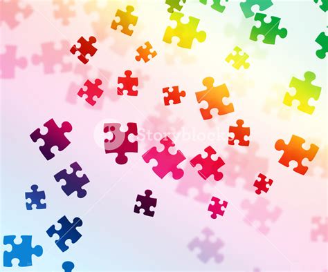 Colorful Puzzle Background Royalty-Free Stock Image - Storyblocks