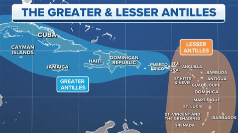 Where are the Lesser Antilles, Leeward Islands and Windward Islands? | Fox Weather