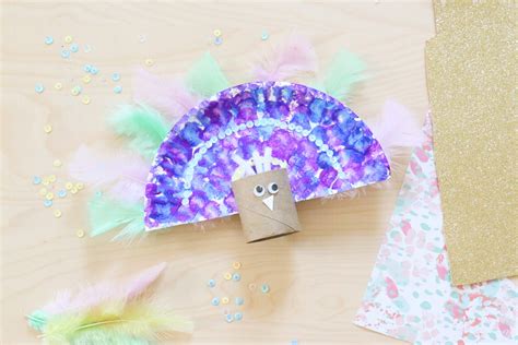 Paper Plate Peacock Craft - Toddler at Play