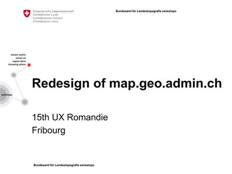 Redesign of map.geo.admin.ch - 2013