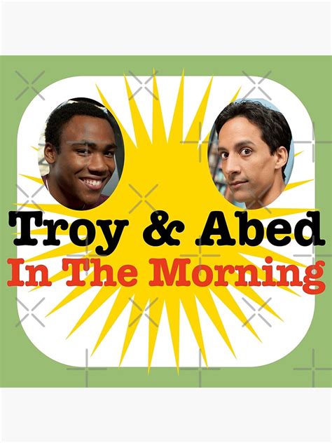 "Troy and Abed in the Morning" Poster for Sale by Retro-Freak | Redbubble