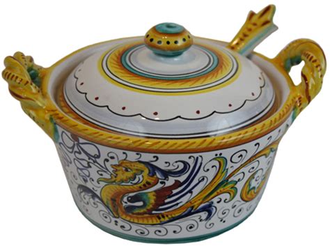 Deruta Italian Ceramic Sugar Bowl