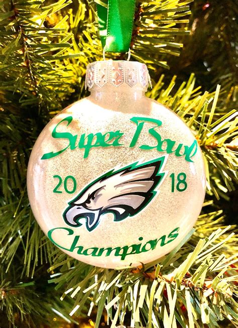 Philadelphia Eagles Christmas Ornament Super Bowl ornament | Etsy