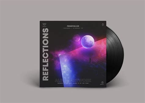 Reflections Album Cover - Photoshop PSD