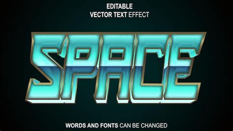 Premium Vector | Space text effect