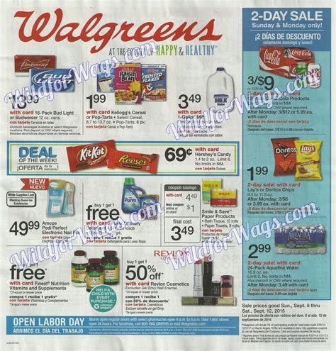 Sneak Peek – Walgreens Weekly Ad Scan 9-6