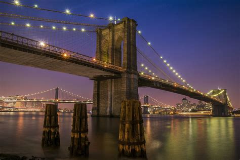 The Brooklyn and Washington Bridge. New York City. Free Photo Download ...